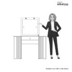 Penteadeira Camarim De Canto Glitter Cinamomo/off White - Imagem 6