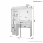 Penteadeira Camarim Encanto Jcm Movelaria Off White - Imagem 2