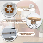 Penteadeira Camarim Encanto Jcm Movelaria Off White - Imagem 3