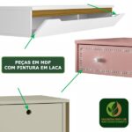 Penteadeira Com Espelho Cristal Branca - Imagem 5