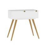 Penteadeira Com Espelho Cristal Branca - Imagem 6