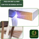 Penteadeira Com Espelho Cristal Rosé - Imagem 3