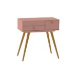 Penteadeira Com Espelho Cristal Rosé