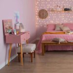 Penteadeira Com Espelho Cristal Rosé - Imagem 6