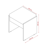Penteadeira Com Espelho Eloa Off White - Imagem 3