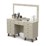 Penteadeira Com Espelho Eloa Off White - Imagem 7