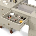 Penteadeira Com Espelho Eloa Off White - Imagem 8