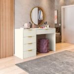 Penteadeira Com Porta Objetos E 5 Gavetas Vita Yescasa Off White