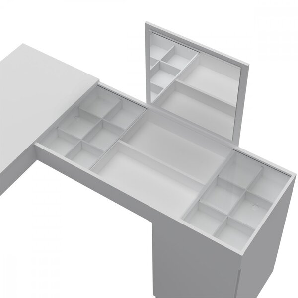 Penteadeira E Escrivaninha De Canto 1 Porta Star Belaflex - Imagem 9