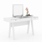 Penteadeira/escrivaninha Com Espelho Multimóveis Cr35017 Branca - Imagem 3