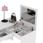 Penteadeira/escrivaninha De Canto 110cm Com Espelho E 1 Gaveta Multimóveis Cr25279 - Imagem 6