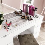 Penteadeira França Com Espelho Branco - Imagem 3