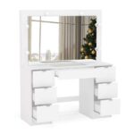 Penteadeira França Com Espelho Branco - Imagem 4