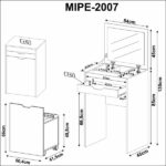 Penteadeira Infantil Com Espelho Mari Espresso Móveis Branco - Imagem 4