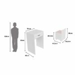 Penteadeira Infantil Com Espelho Mari Espresso Móveis Branco - Imagem 5