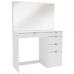 Penteadeira Linden 5 Gavetas Com Espelho Branco - Politorno - Imagem 5