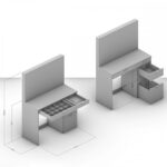 Penteadeira Linden 5 Gavetas Com Espelho Branco - Politorno - Imagem 2