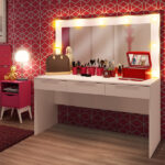 Penteadeira Madesa Camarim Carly com 3 Gavetas (Sem Painel) - Imagem 4