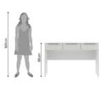 Penteadeira Madesa Camarim Carly com 3 Gavetas (Sem Painel) - Imagem 8