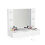 Prateleira Penteadeira 78,4x37,5x90cm Branca Arujá Politono - Imagem 2