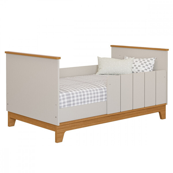 Quarto Bebê Gêmeos Com 2 Berços Mini Cama Liza Permobili - Imagem 4