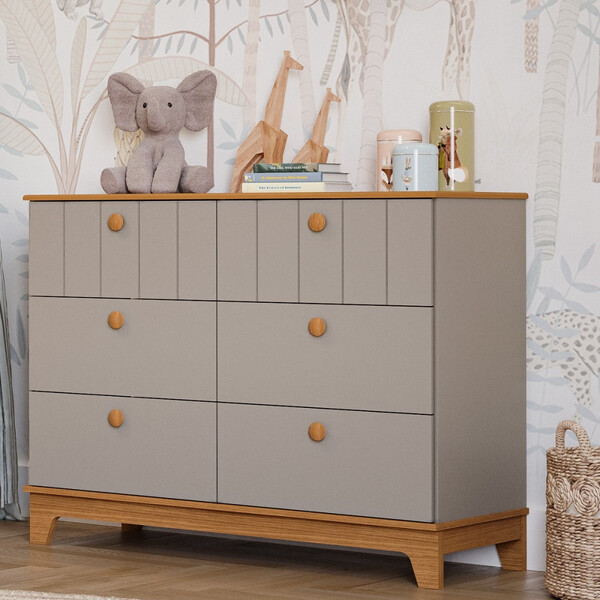 Quarto De Bebê Com Cômoda Berço E Colchão Liza Permobili - Imagem 4