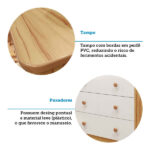 Quarto De Bebê Completo Com Berço Minicama Ben E Guarda Roupa Cômoda Smim New Mdf Móveis Peroba - Imagem 2