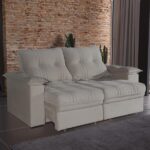 Sofá 2 Lugares 1,80m Retrátil E Reclinável Matteo Bom Pastor