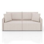 Sofá 2 Lugares Retrátil E Reclinável Malta Linho Cru 160 Cm