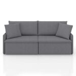 Sofá 2 Lugares Retrátil E Reclinável Stilo Linho Grafite 174 Cm - Imagem 4