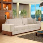 Sofá 3 Lugares Bretanha Linho Creme Ii - Imagem 2