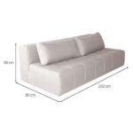 Sofá 3 Lugares Modular Soho Linho Cru - Imagem 3