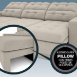 Sofá 3 Lugares Net Jobim Assento Retrátil E Reclinável Areia 2,05m (l) - Imagem 3