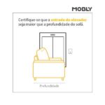 Sofá 3 Lugares Retrátil E Reclinável Lupin Velosuede Marrom - Imagem 3