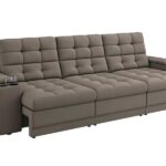 Sofá Confort Premium 2,30m Assento Retrátil/reclinável Porta Copos E Usb Suede Capuccino - Xflex Sofas - Imagem 3