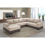 Sofá De Canto 5 Lugares Com Chaise Esquerdo Patrícia Suede Areia - Imagem 3