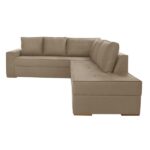 Sofá De Canto Com Chiase Lado Direito Laura Yescasa Bege - Imagem 7