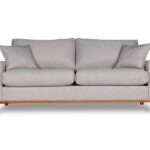 Sofa Living Istambul 3 Lugares Tecido Linho Champagne