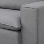 Sofá Retrátil 200cm Barcelona Linho/cinza - Imagem 6