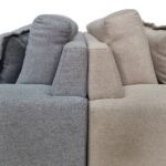 Sofá Slim Living Vintage 3 Lugares 220cm Em Linho Arte Cúbica Estofados Caramelo - Imagem 7